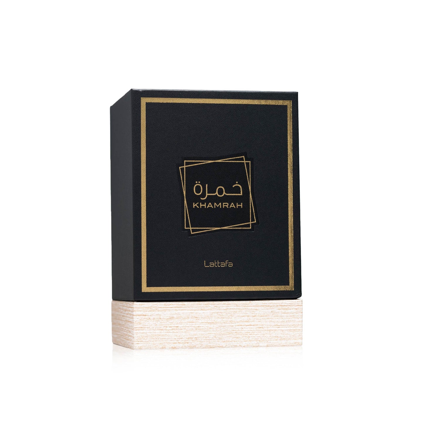 LATTAFA – KHAMRAH parfumverpakking gesloten – een elegante en luxe presentatie van een oriëntaalse, warme geur
