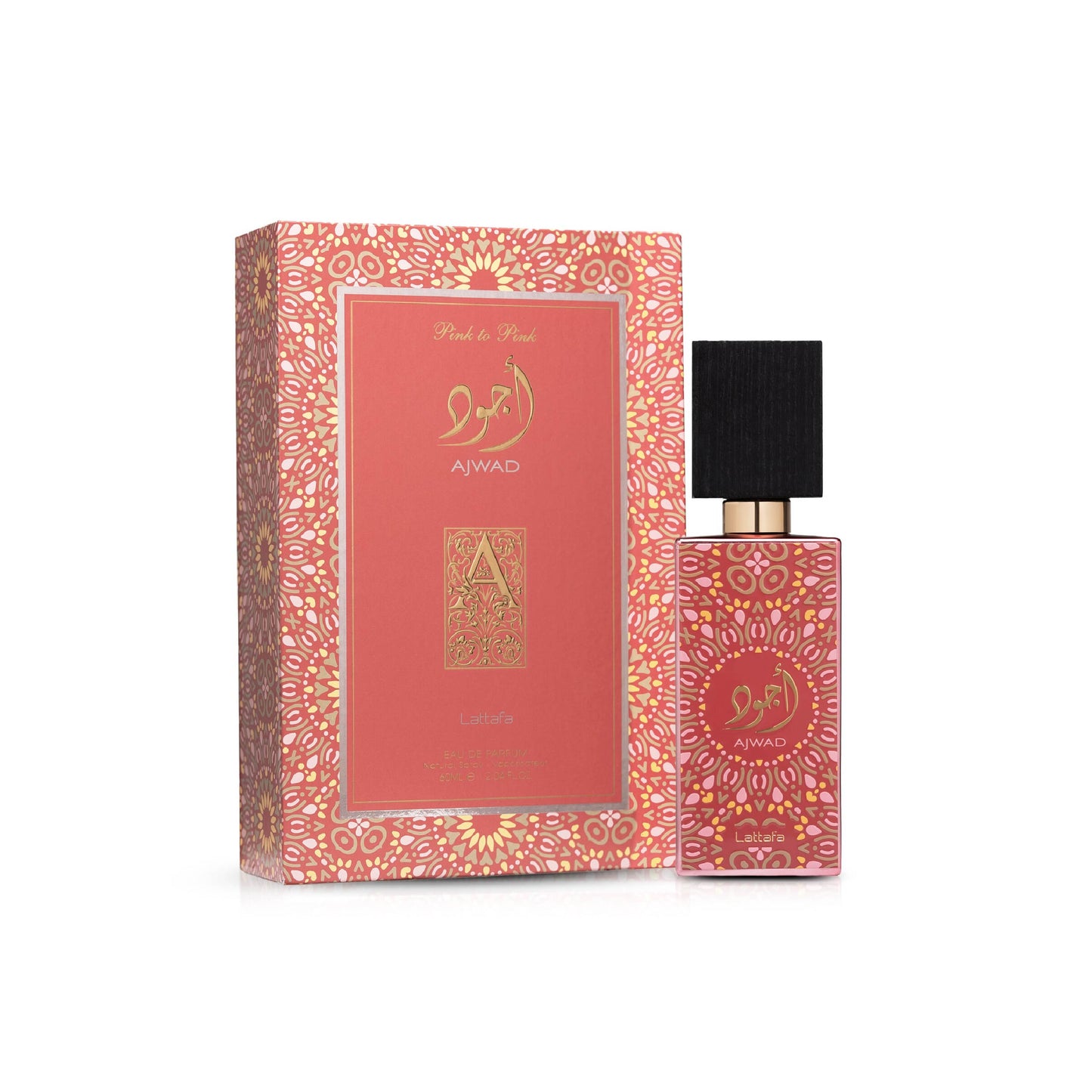LATTAFA – PINK TO PINK parfum met flacon en verpakking – een fruitige, bloemige en warme damesgeur met roos, magnolia en sensuele basisnoten