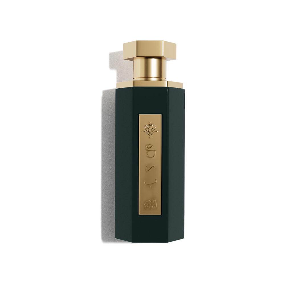 REEF – TUWAIQ unisex parfumflacon op witte achtergrond met magnolia, jasmijn en vanille – een elegante en betoverende geur