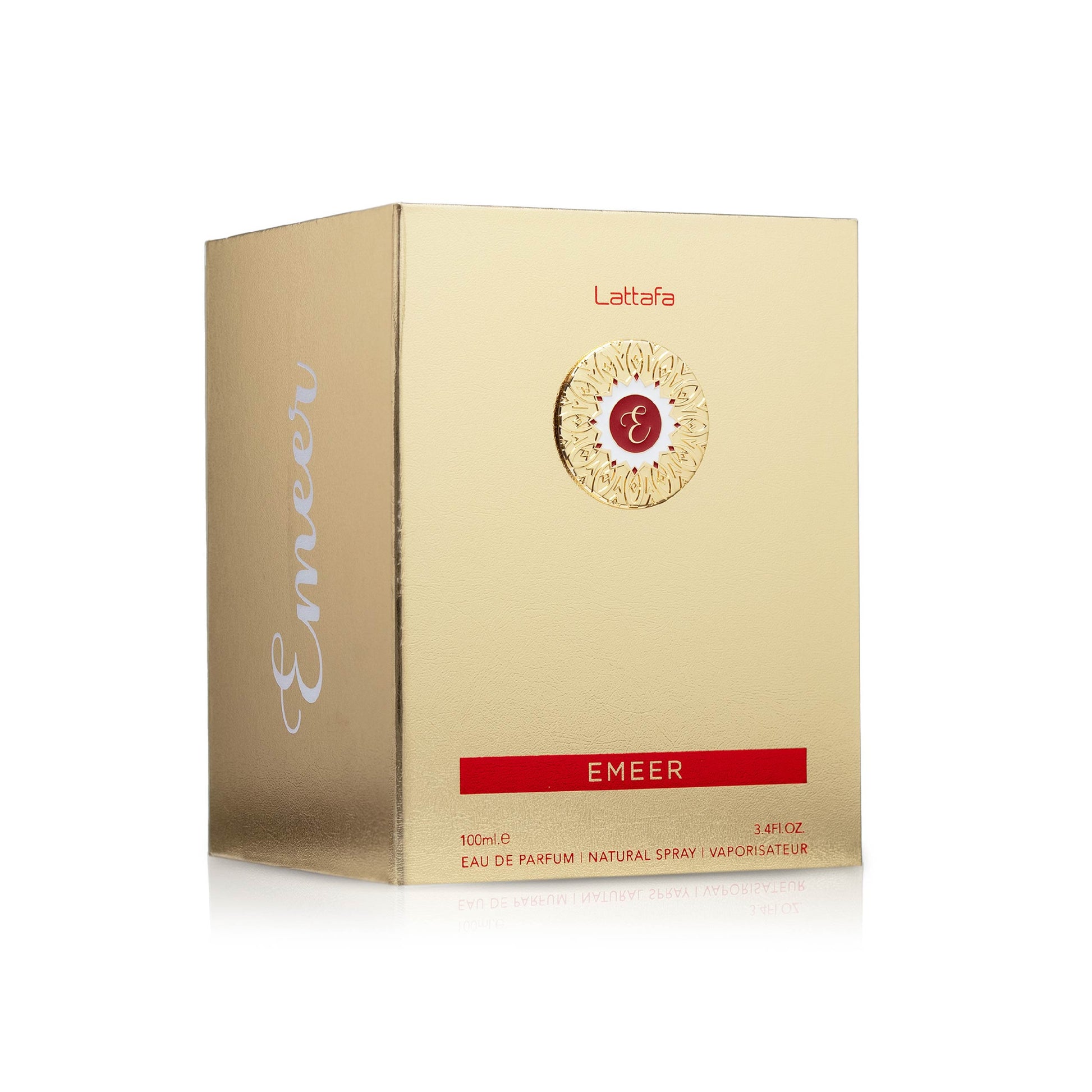 LATTAFA – EMEER parfum met flacon en verpakking – een luxueuze geur met frisse topnoten en een kruidige, houtachtige diepte