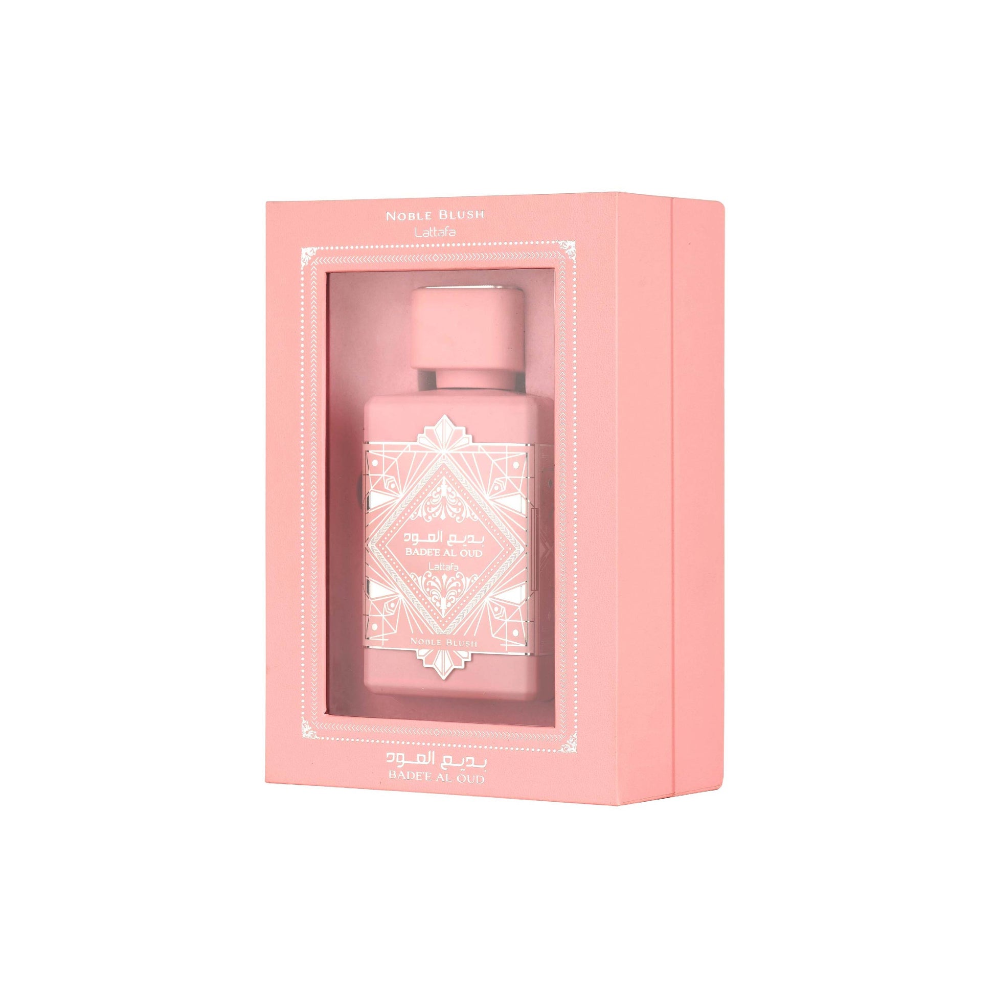 LATTAFA – NOBLE BLUSH parfum met flacon en verpakking – een dromerige damesgeur met romige gourmandnoten en een elegante bloemige toets