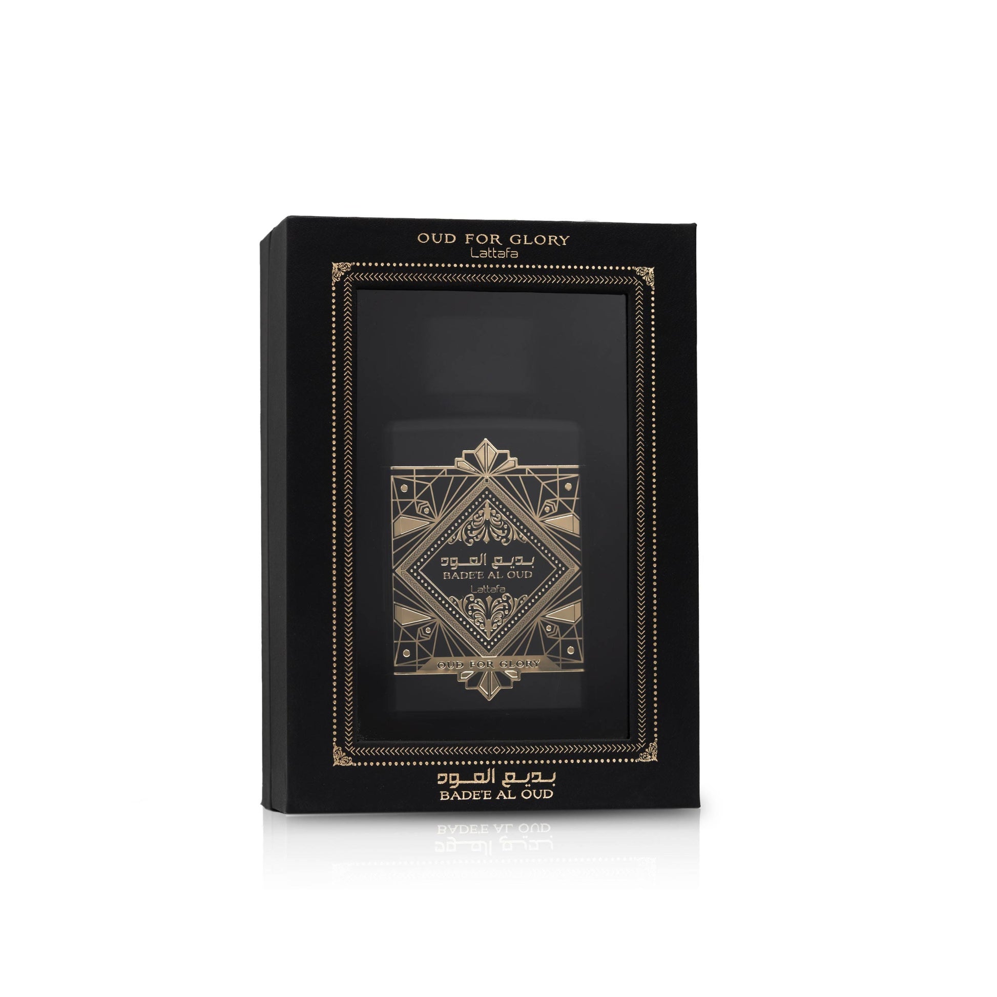 LATTAFA – OUD FOR GLORY parfumverpakking gesloten – een luxe presentatie van een intense geur vol oud, karamel en donkere bessen