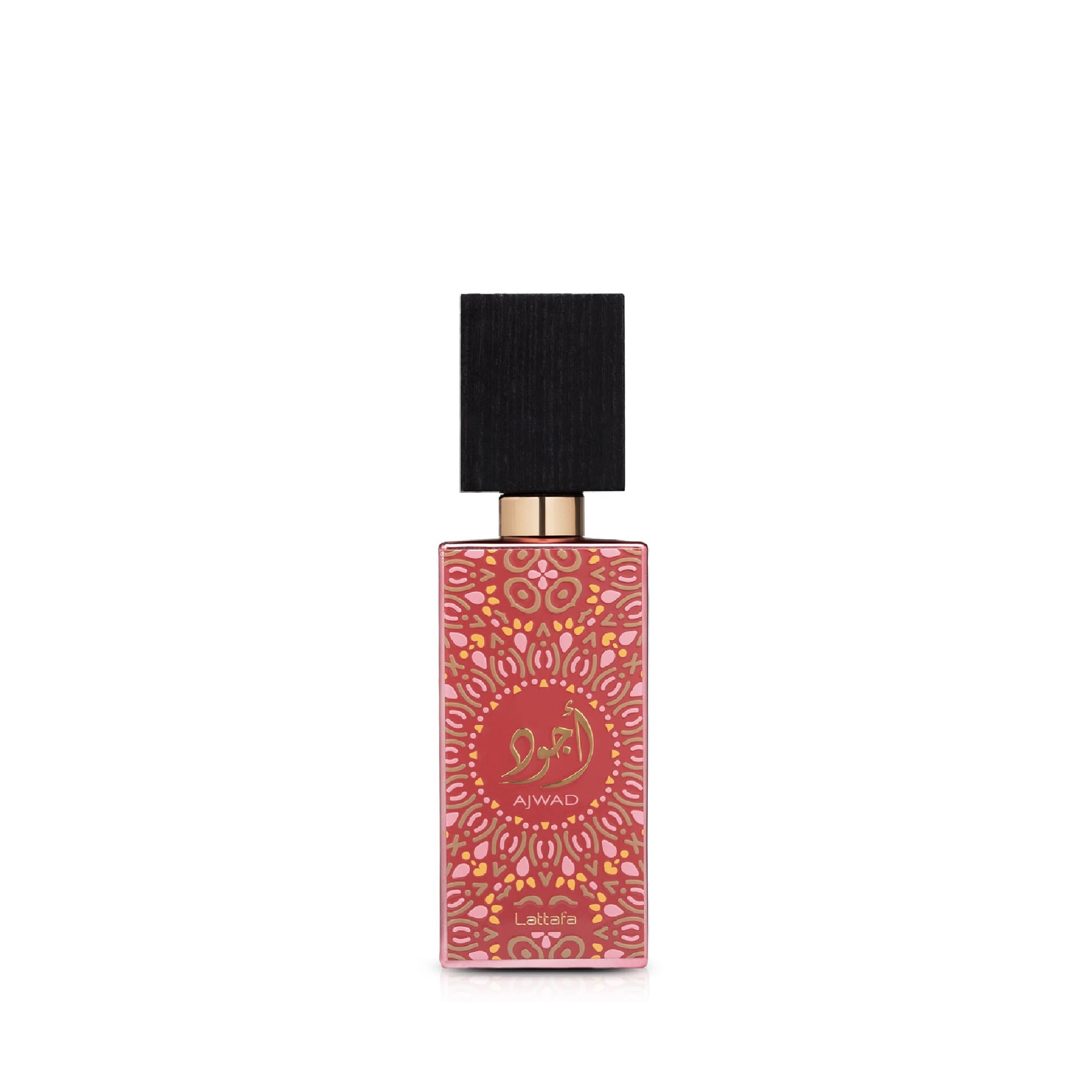 LATTAFA – PINK TO PINK damesparfumflacon op witte achtergrond met guave, roze grapefruit en vanille – een speelse en elegante geur met bloemige en warme accenten